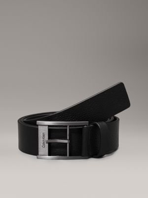 black leather belt for men calvin klein