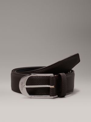 brown leren riem voor heren - calvin klein