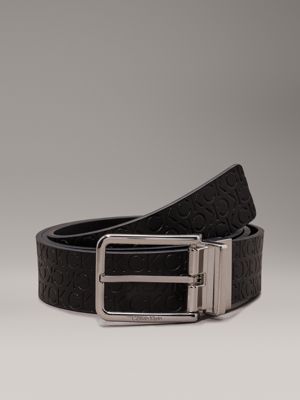 black reversible leather belt for men calvin klein