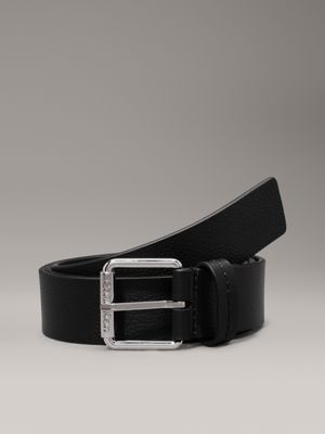 black leather belt for men calvin klein