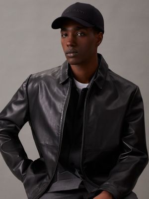 ck black twill cap for men calvin klein