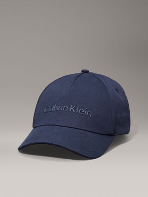 blue twill cap for men calvin klein