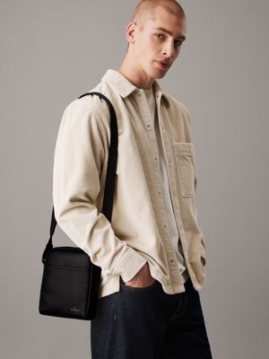 black reporter bag for men calvin klein jeans