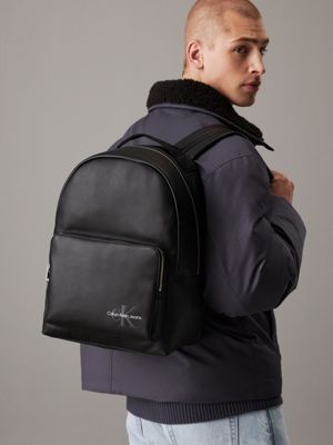 black backpack for men calvin klein jeans