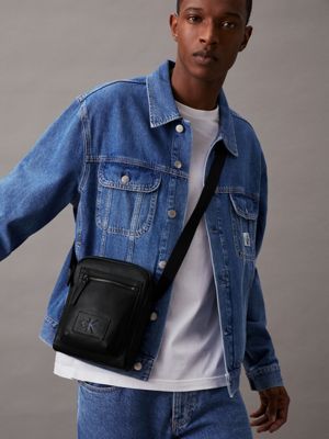 black reporter bag for men calvin klein jeans