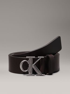 brown leather belt for men calvin klein jeans