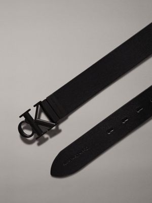 black / bitter brown reversible leather belt for men calvin klein jeans