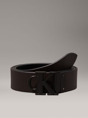 black / bitter brown reversible leather belt for men calvin klein jeans