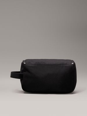 ck black diamond texture washbag with hanger for men calvin klein