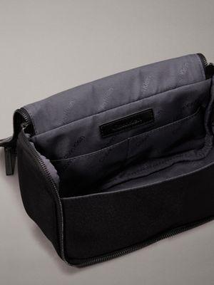 ck black diamond texture washbag with hanger for men calvin klein