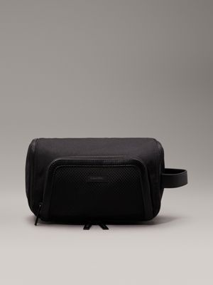 black washbag with hanger for men calvin klein