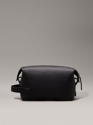 ck black pebble wash bag for men calvin klein