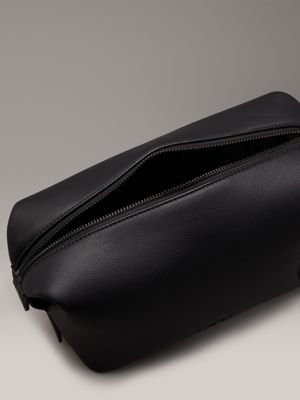 ck black pebble wash bag for men calvin klein