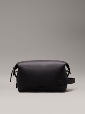 black wash bag for men calvin klein