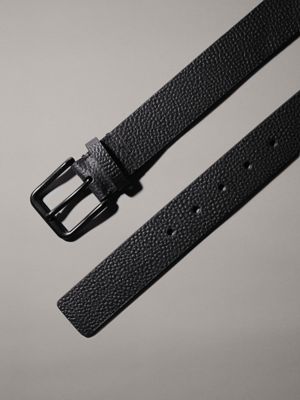 black/black reversible leather belt for men calvin klein jeans