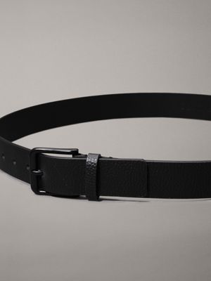 black/black reversible leather belt for men calvin klein jeans