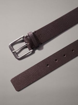 bitter brown reversible leather belt for men calvin klein jeans