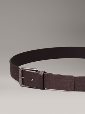 bitter brown reversible leather belt for men calvin klein jeans