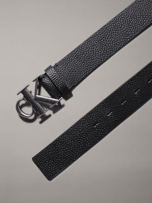 black leather belt for men calvin klein jeans