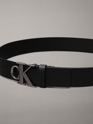 black leather belt for men calvin klein jeans