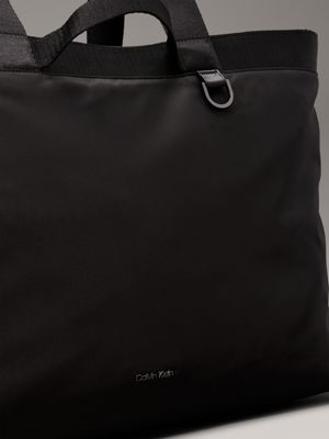 ck black oversized tote bag for men calvin klein