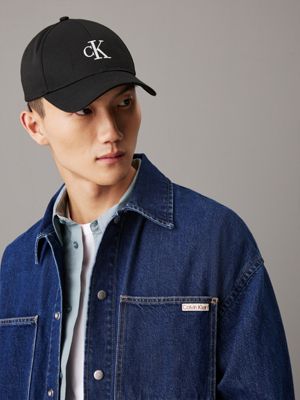 black/mirage gray logo cap for men calvin klein jeans