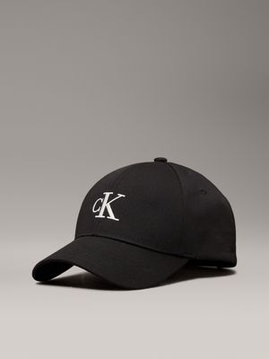 black logo cap for men calvin klein jeans