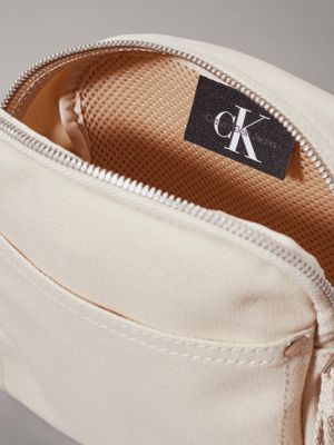 eggshell crossbody bag for men calvin klein jeans