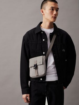 dried sage reporter bag for men calvin klein jeans