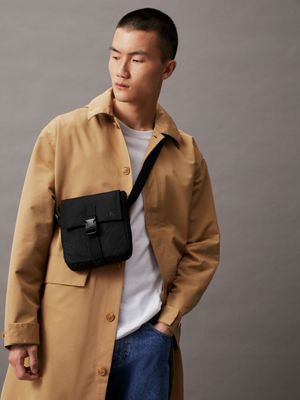 black reporter bag for men calvin klein jeans