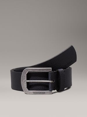 black leather belt for men calvin klein jeans