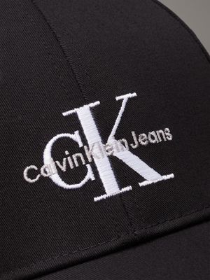 black logo cap for men calvin klein jeans