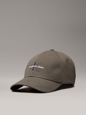 brown logo cap for men calvin klein jeans