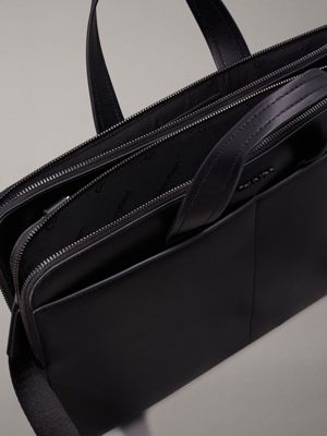 ck black slim laptop bag for men calvin klein