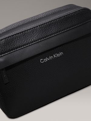 ck black pebble makeup case for men calvin klein