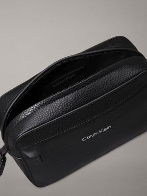 ck black pebble makeup case for men calvin klein