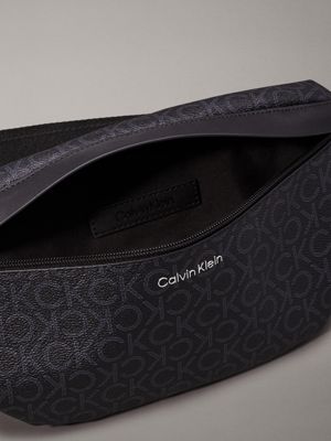 classic mono black logo bum bag for men calvin klein