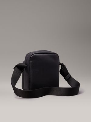 ck black pebble reporter bag for men calvin klein