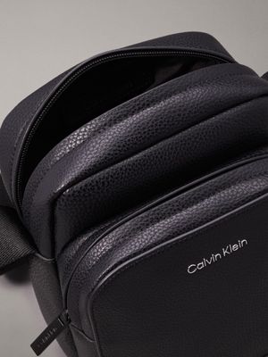 ck black pebble reporter bag for men calvin klein