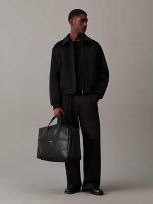 ck black pebble weekend bag for men calvin klein