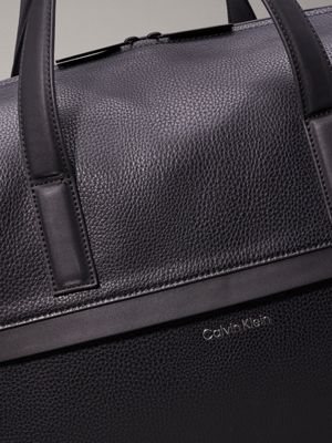 ck black pebble weekend bag for men calvin klein