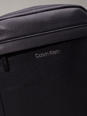 ck black pebble reporter bag for men calvin klein