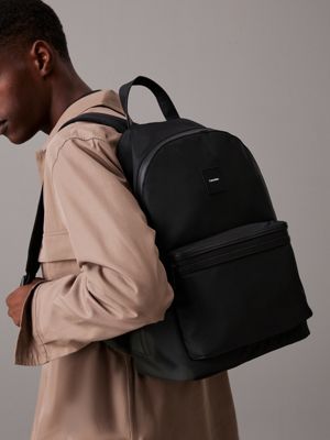 ck black laptop backpack for men calvin klein