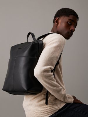 ck black square backpack for men calvin klein