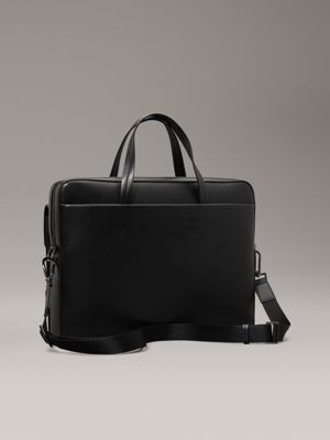 nano mono black logo laptop bag for men calvin klein