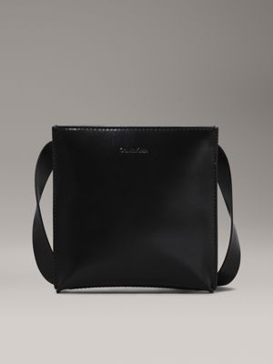 Small Flat Leather Crossbody Bag