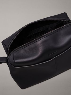 ck black palmellato wash bag for men calvin klein