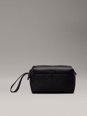 black wash bag for men calvin klein