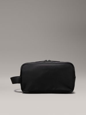 ck black nylon wash bag for men calvin klein