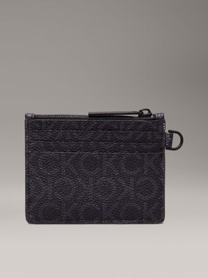 classic mono black logo cardholder for men calvin klein